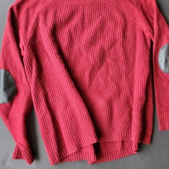 J.crew Red Knit Boxy Sweater 100% wool - Picture 4 of 8